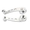 2-Piece Alloy Window Handle Riser Winder Crank for Classic Chevrolet Cars (Silver)