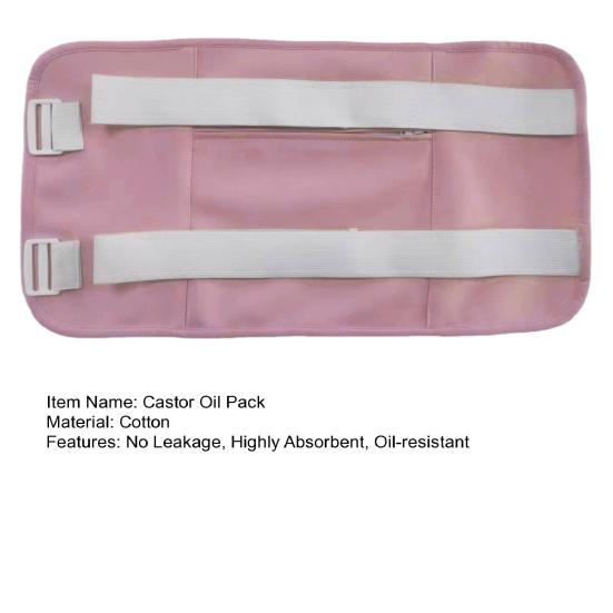 Waist Castor Oil Pack Leakproof Relaxing Machine Washable Convenient Reusable Organic Wrap for Men Women