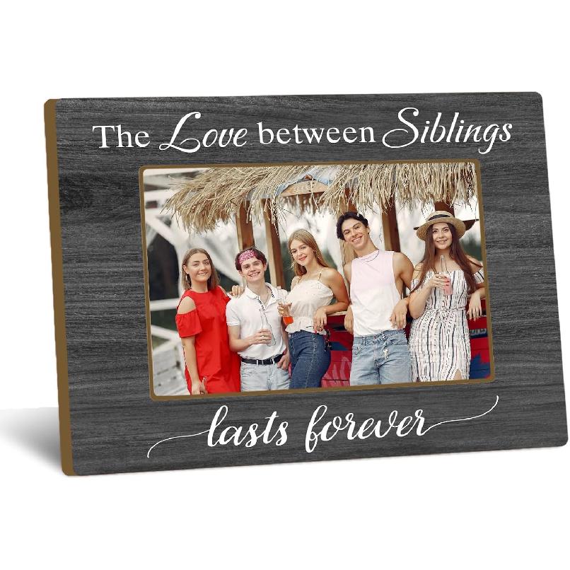 Best Friend Picture Frame, BFF & Friends Forever Gifts, Photo Frame with Wooden Stand, Home Office Table Top Display Decorations 4x6 inch