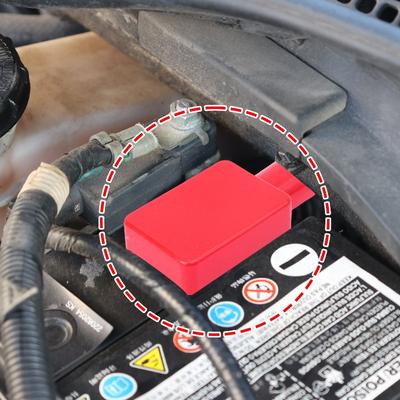 Крышка защиты положительного и отрицательного полюса автомобильного аккумулятора, мягкий пластик, гибкий изолятор клеммы аккумулятора, защитный, 2 шт./компл.