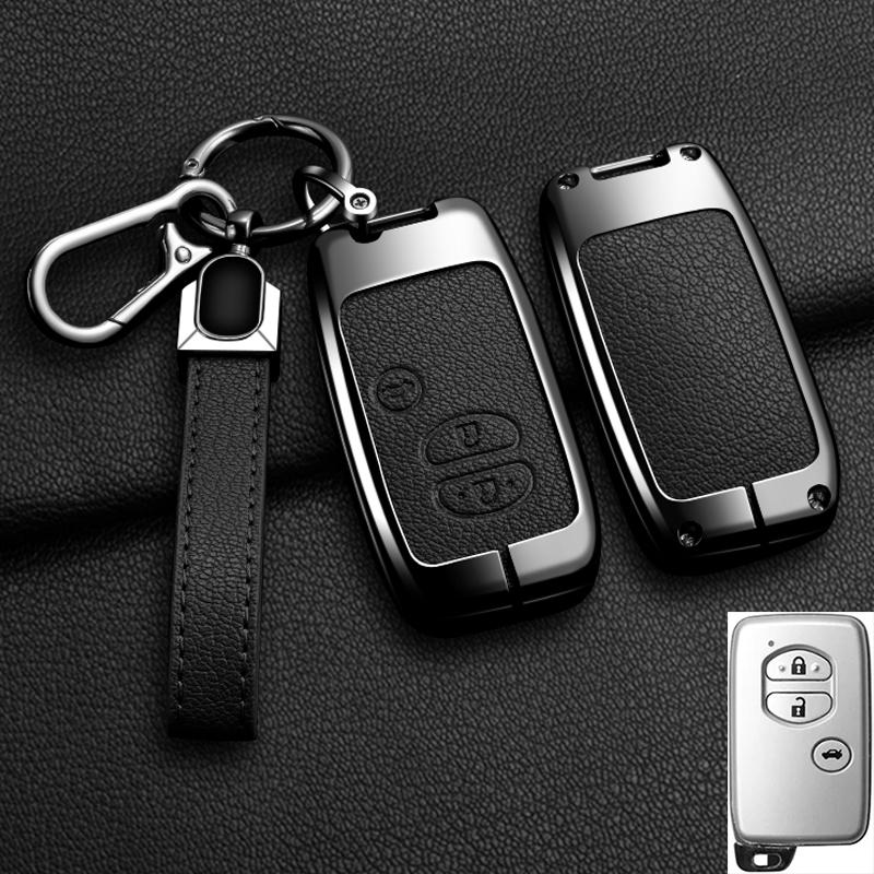 Interior Mouldings Alloy Car Key Case Cover Shell Fob For Toyota Prius 30 Alpha Aqua Land Cruiser Auris For Lexus LC 200 2012 -