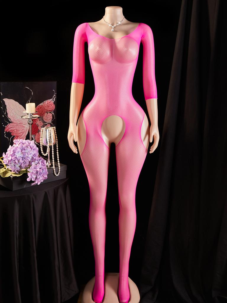 Экзотические Женские Халтер Сетчатые Бодистоки Чулки Прозрачные Колготки Сексуальные Без Ластовицы Эротические Костюмы Порно Прозрачные Боди