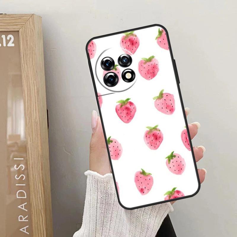 Милый клубничный чехол для OnePlus Nord 5 CE 4 3 2 Lite N20 N30 OnePlus 15 13 12 R 10T 13T 10R 8T 9 10 11