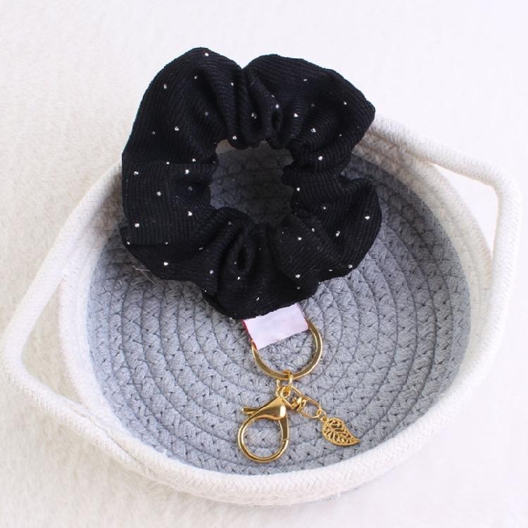 Практичный браслет-брелок-скранчи, прочная сплавная резинка для волос, модный аксессуар для повседневного использования женщинами, для повседневной носки