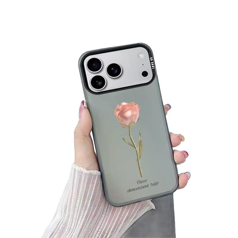 Чехол для iPhone 17 Pro/Pro Max Air Rose Niche Silver - хит продаж