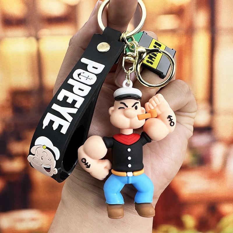 Брелок Моряк Попай Popeye the Sailor для детей на ключи сумку игрушка 7 см
