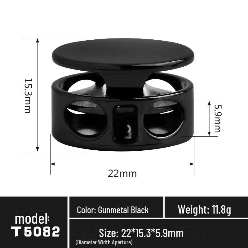 Регулируемый металлический пружинный шнур-замок для спортивной одежды