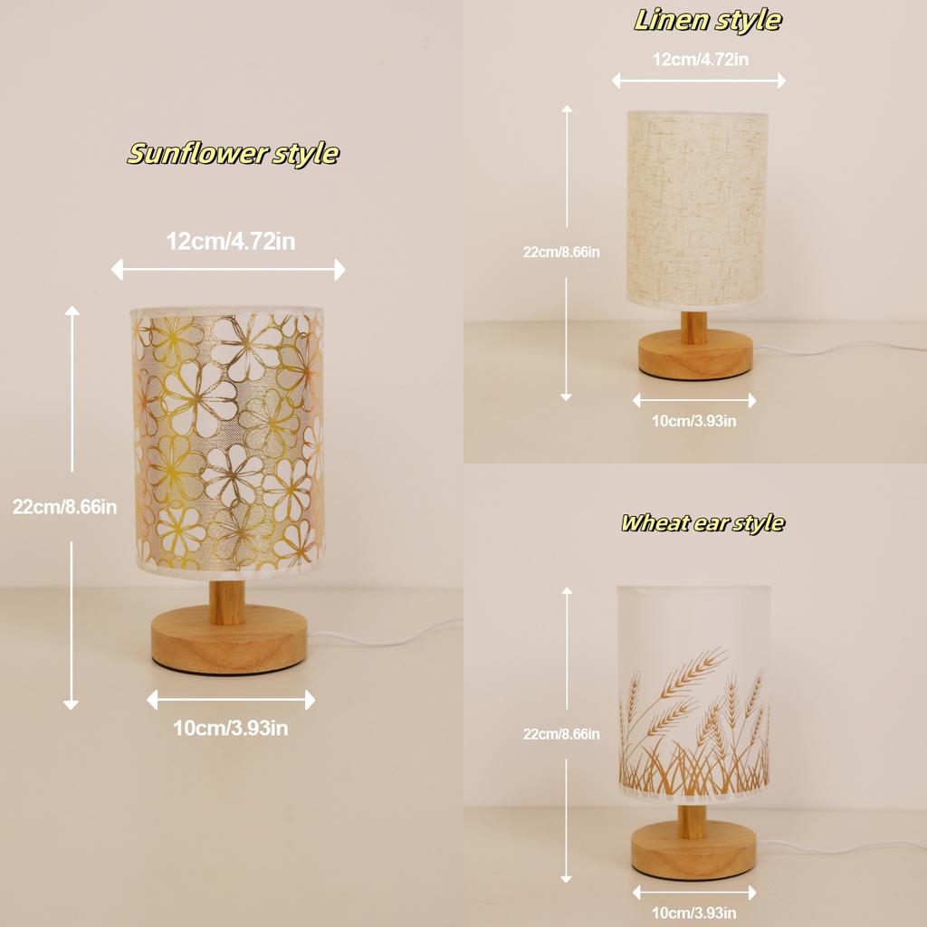 Современная минималистичная настольная лампа с питанием от USB и трехцветным переключателем, декоративная настольная лампа для дома и спальни, подарочная лампа