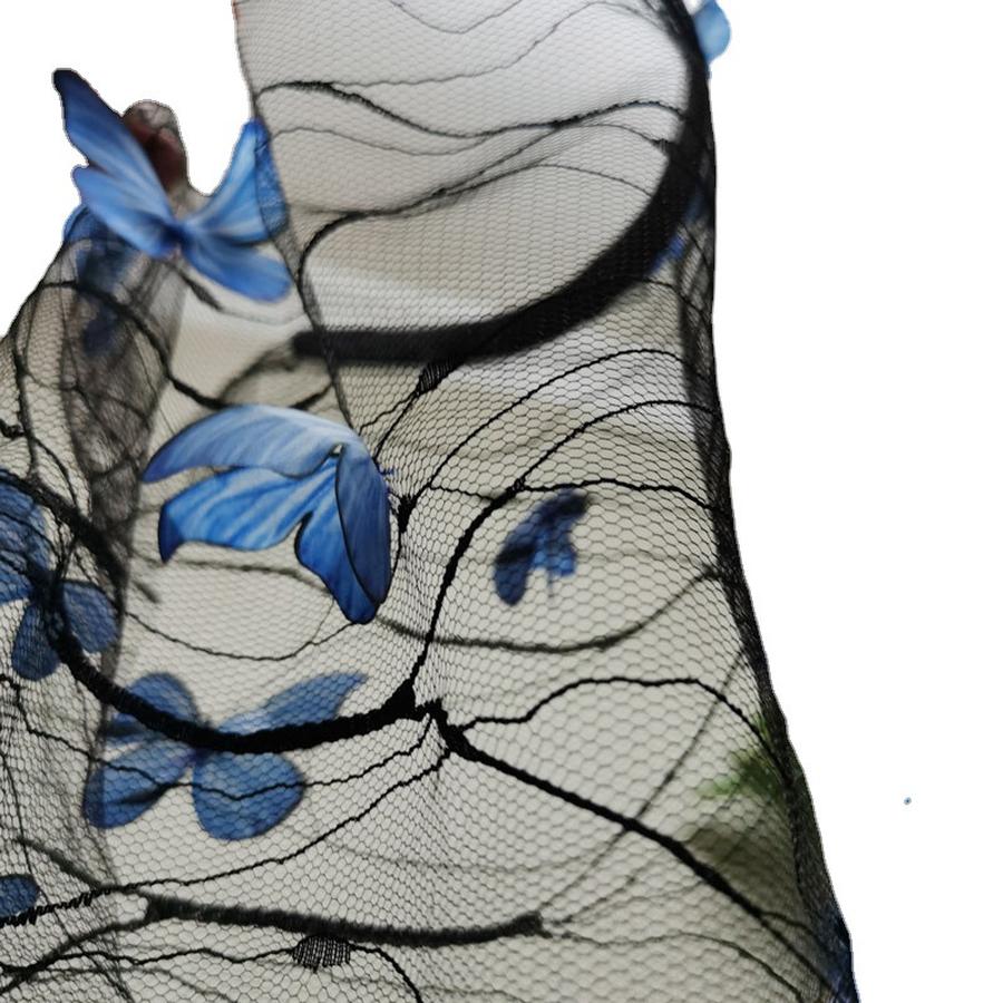 Желание Бабочка 3D Сетчатая Фата, Романтичный Церковный Наряд для Улицы