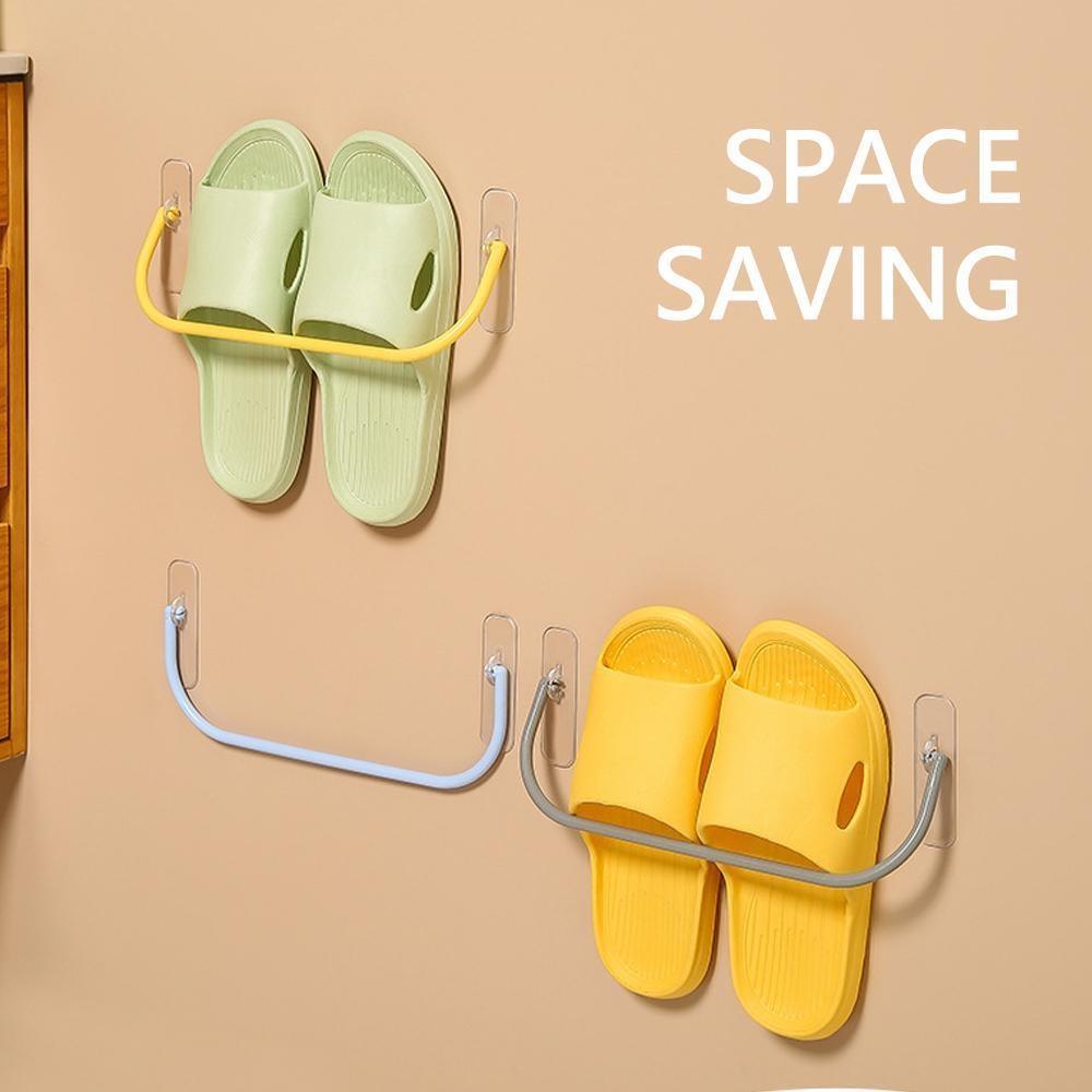 Многофункциональные самоклеящиеся настенные стеллажи для хранения кухонной утвари, полотенец для ванной, обуви для гостиной, тапочек, крючков, органайзера, водонепроницаемого