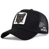 Fashion Cat Embroidery Baseball Cap Summer Breathable Mesh Caps Adjustable Hip Hop Trucker Hats Men Women Outdoor Sun Hats