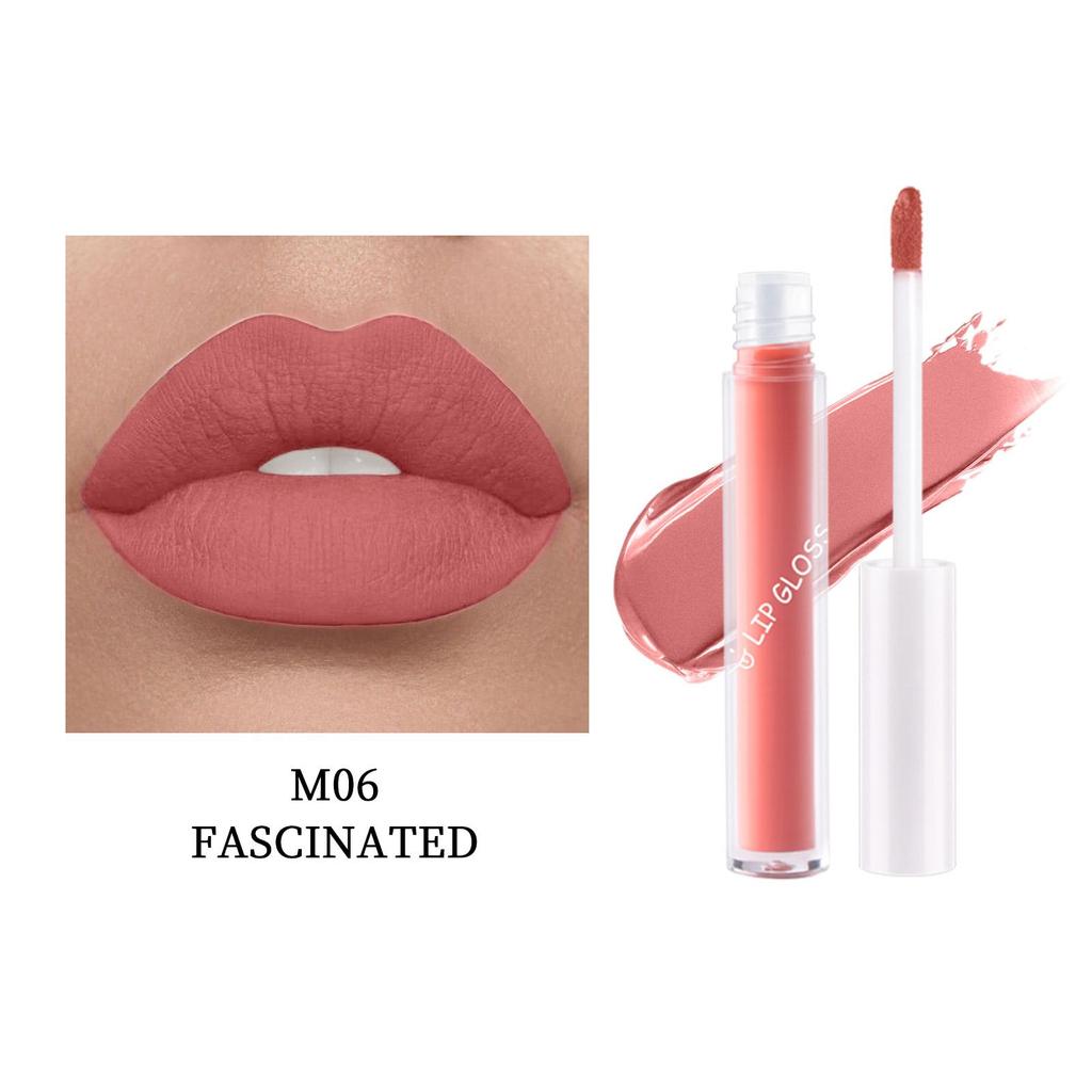 LAMUSELAND Keep Smile Водостойкая матовая жидкая помада, долговечная антипригарная чашка, блеск для губ, пухлое масло для макияжа губ, 1,5 г