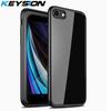 KEYSION Fashion Case for IPhone SE 2020 XR XS Max X 8 7 Plus Transparent Matte Shockproof Back Cover