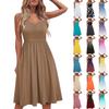 Dresses For Women Casual Summer Spaghetti Strap Tank Sleeveless Beach Dress A Line Dress Loose Sundress