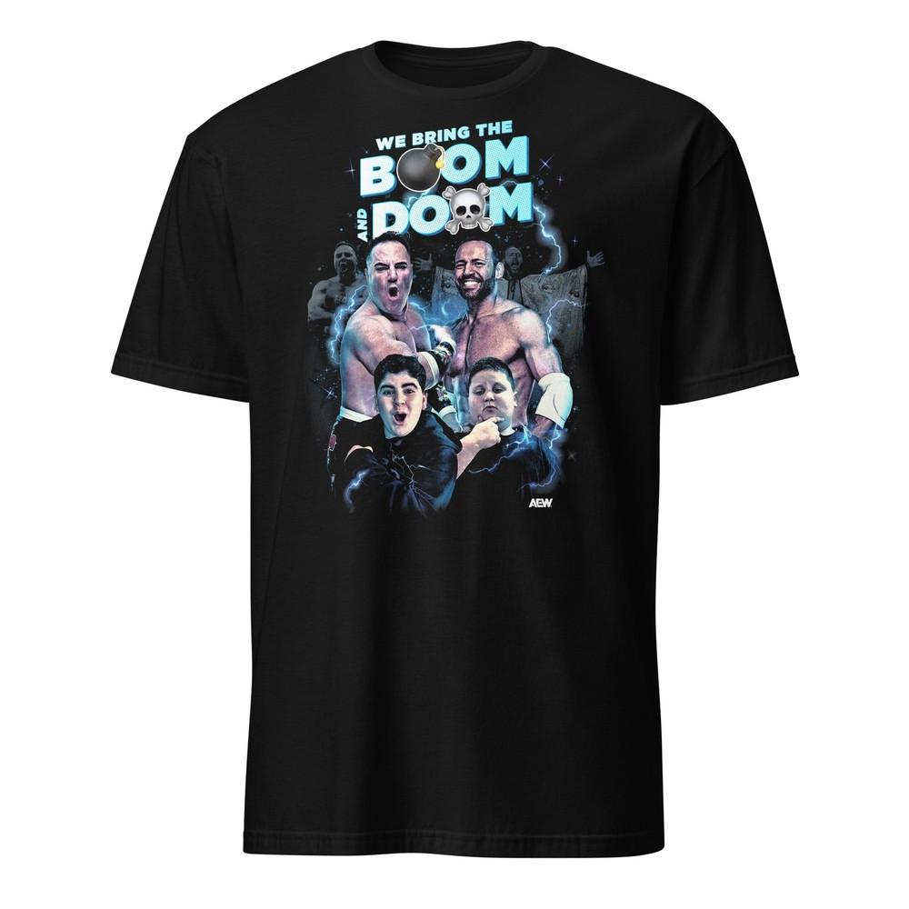 Усилитель AJ Big Justice Rizzler; QT BOOM усилитель; DOOM Официальная футболка AEW Унисекс футболка