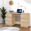 VidaXL Desk Sonoma Oak 140x50x77 Cm Chipboard