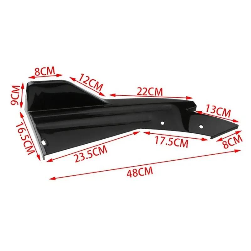 2pcs Car Rear Bumper Spoiler Lip Carbon Fiber Wing Trim Anti-crash Diffuser Side Skirt Wrap Angle Splitter For Lynk & Co 01
