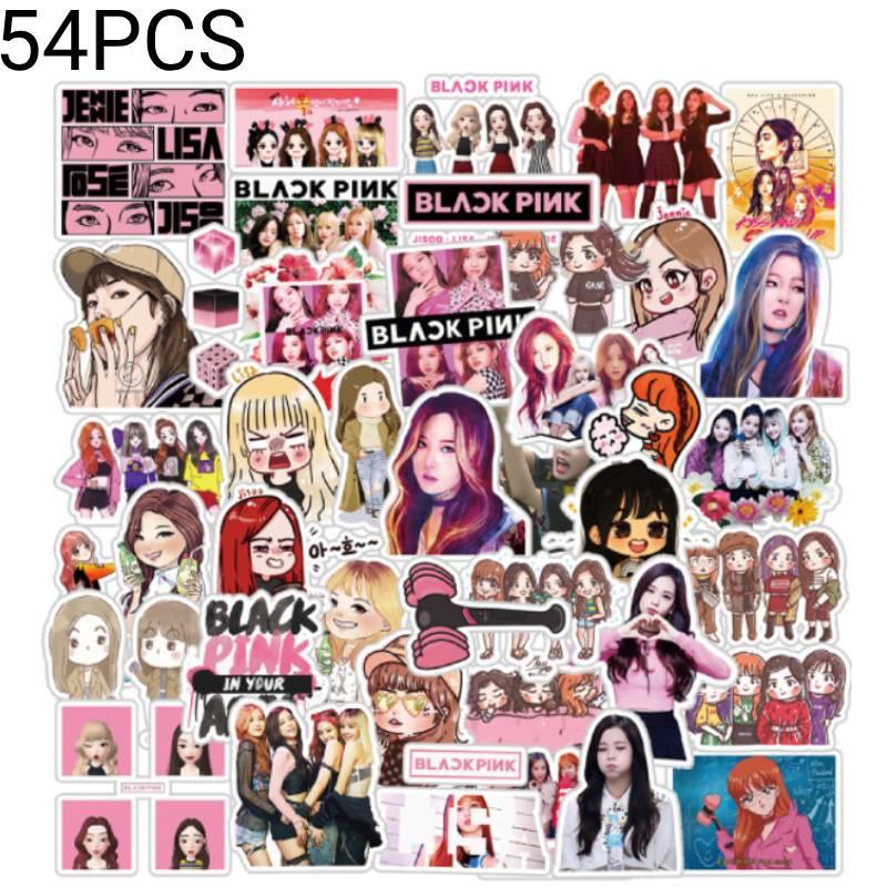 Стильный брелок-наклейка Blackpink 54 ПВХ-наклейки Разные размеры в комплекте