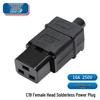 Qantop 16A IEC C19 Женский разъем питания PDU