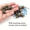 10/20pcs Mini Vintage Lantern Knobs 0.55 Inches Antique Bronze Cabinet Knob Pulls for Jewelry Boxes Mounting Screws Provided