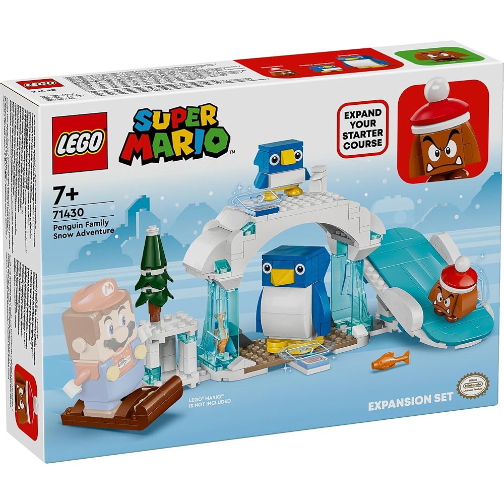 LEGO Super Mario Penguin Family Snow Adventure Toy Building Blocks for Kids Ages 7-9