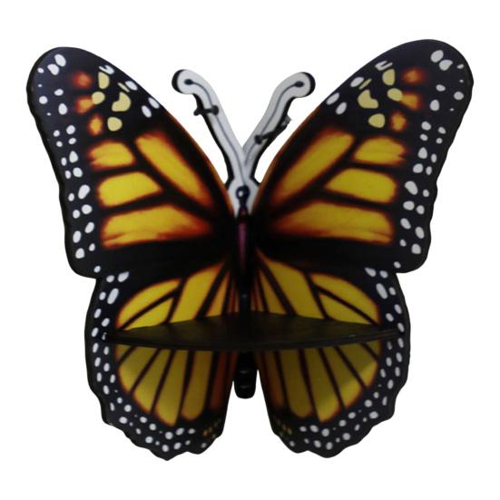 Угловая полка из искусственного хрусталя с бабочкой, деревянная настенная плавающая полка для гостиной, прочная каменная витрина для хранения свечей, украшение