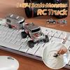 1:Масштаб 1:64 Мини Радиоуправляемый Внедорожник Монстр-Трак из Сплава Игрушка 2,4 ГГц Беспроводной Высокоскоростной Внедорожный Гусеничный Трактор Светодиодное Освещение Для Детей Мальчиков Подарки