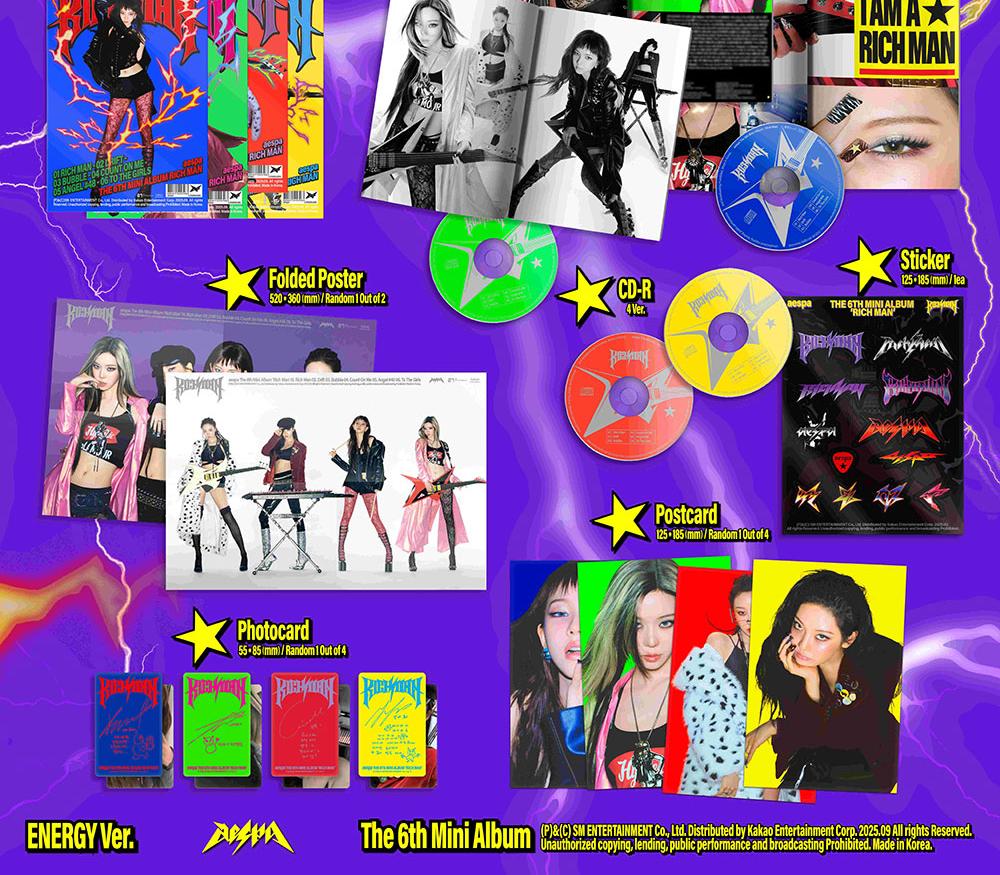 (ЭНЕРГИЯ вер.) aespa [БОГАТЫЙ МУЖЧИНА] 6-й МИНИ-АЛЬБОМ