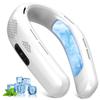 TWhours Neck Fan with Cooling Plate [New for Summer 2025, 3-Level Airflow & Cooling Adjustment, Extra-Long Cooling Plate] Instant Cooling Neck