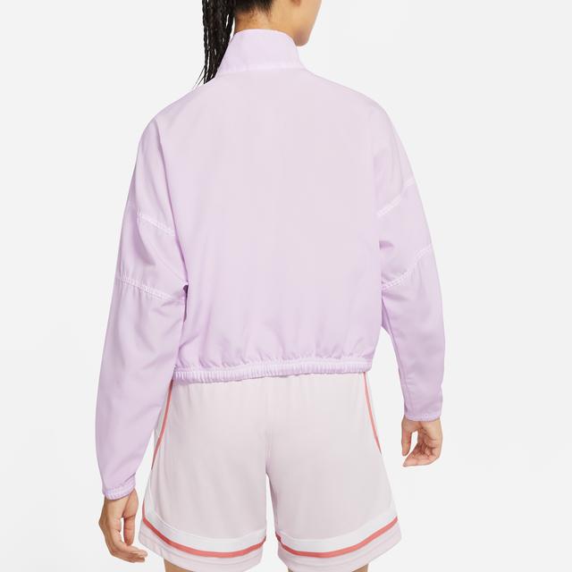 Nike Куртка Dri-FIT Solid Color Adjustable Hem Half-molny Standneck Jacket Women Jackets Pink DH7649-530
