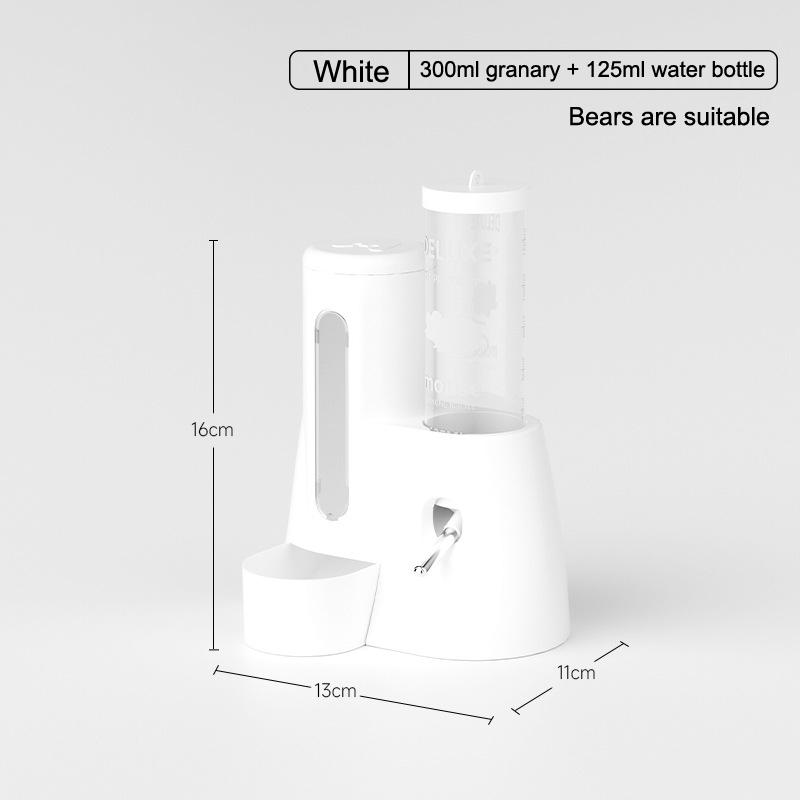 Автоматический дозатор корма для домашних животных «Золотой медведь» для хомяков, большая емкость, герметичная миска для еды с фонтаном для воды, товары для животных