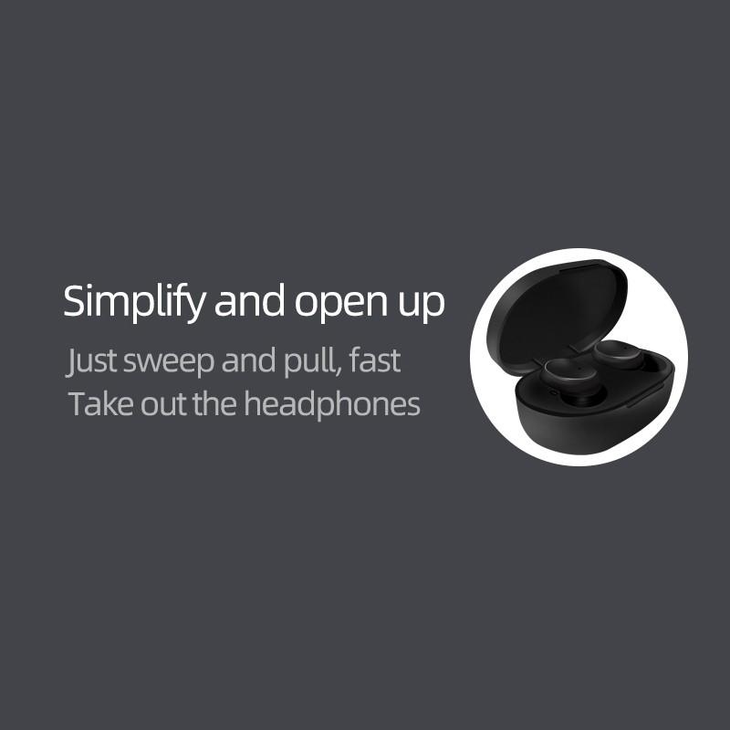 VAORLO TWS Wireless Headphones Sport Bluetooth 5.0 Earphones For Smartphone Noise Cancelling In-Ear Earbuds Headset with Charging Case