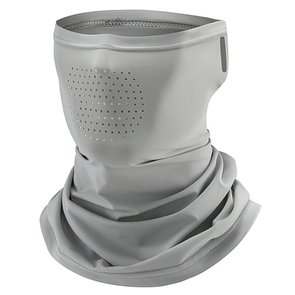 Ice Silk Mask for Men Breathable and Cool In Summer Outdoor Cycling Hiking Face Cover Neck Wrap UV Protection Ear Bandana Scarf