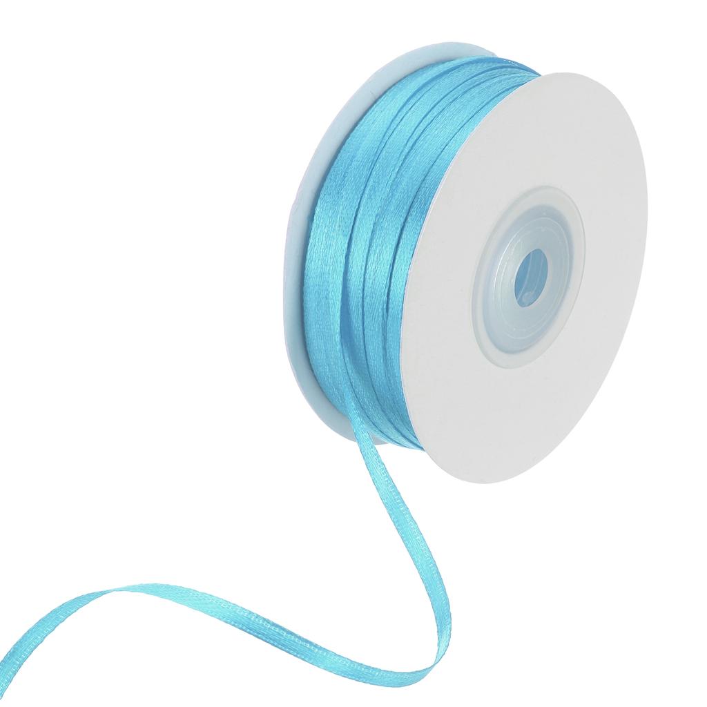 Атласная лента двусторонняя полиэстеровая атласная лента для подарочной упаковки, рукоделия, свадебного декора, 1/8 дюйма x 100 ярдов