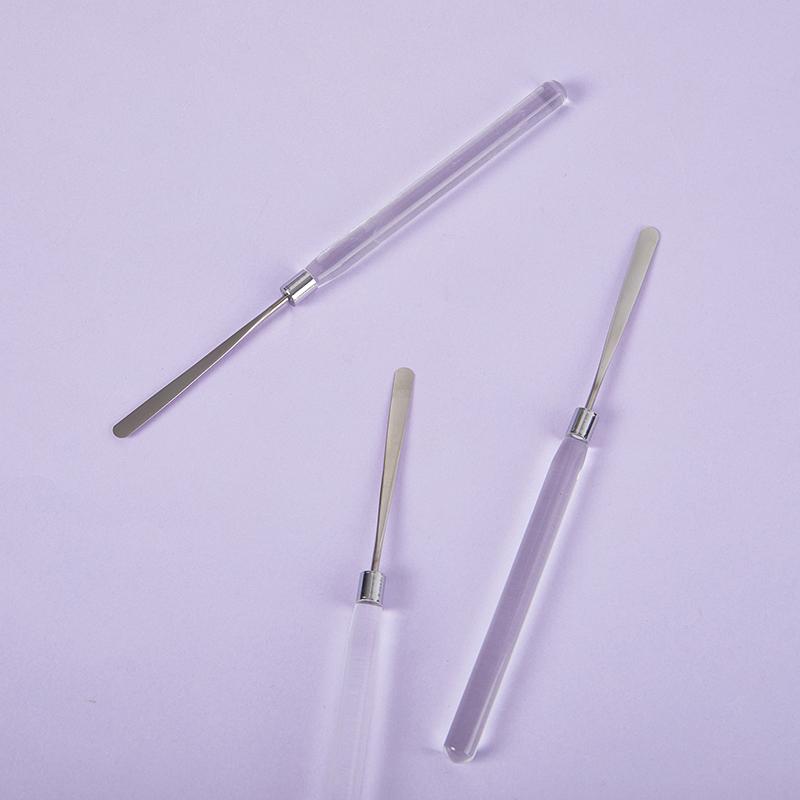 1 шт. палочка для размешивания ногтей из нержавеющей стали для акриловой пудры, жидкого УФ-геля, инструмент для размешивания, шпатель, штифт, аксессуары и инструменты для ногтей