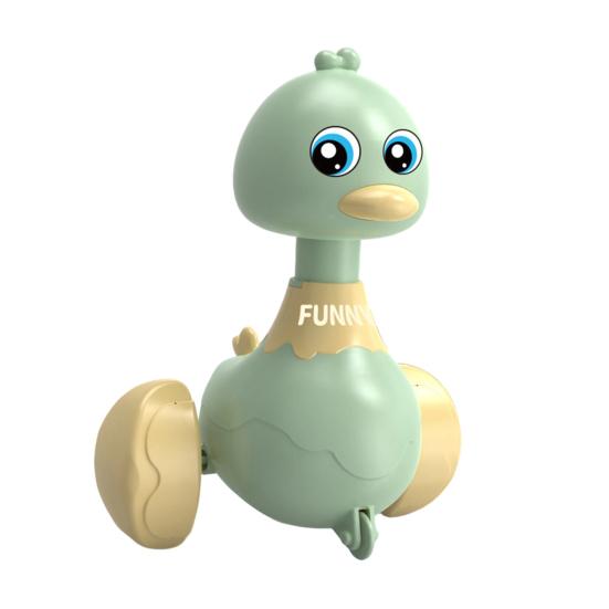 Детская игрушка «Гуляющий утенок» Нажми и едь Инерционный привод Оттягивание назад Вращающаяся на 360 градусов голова