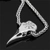 Ретро Личность Викинг Славянский Компас Ворона Череп Подвеска Ожерелья для Мужчин Тренд Классический Рок-н-Ролл Вечеринка Ювелирные Изделия Подарок