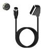SCART 8Pin RGBs AV Sound Video Cable Flexible PVC Jackets Construction For Stable Transmission