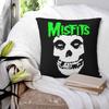 Misfits Skull Square Pillowcase Pillow Cover Polyester Cushion Decor Comfort Throw Pillow for Home Sofa