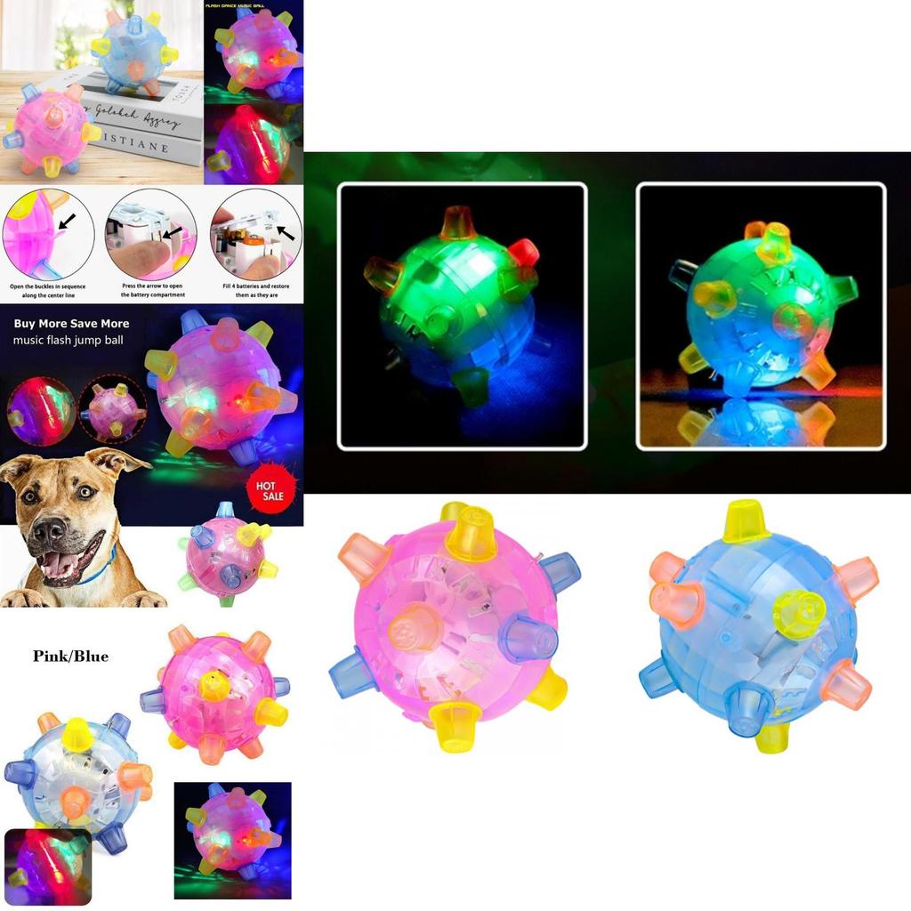 Unique Light-up Toy Flashing Dancing Ball For Kids With Colorful Sound Effects