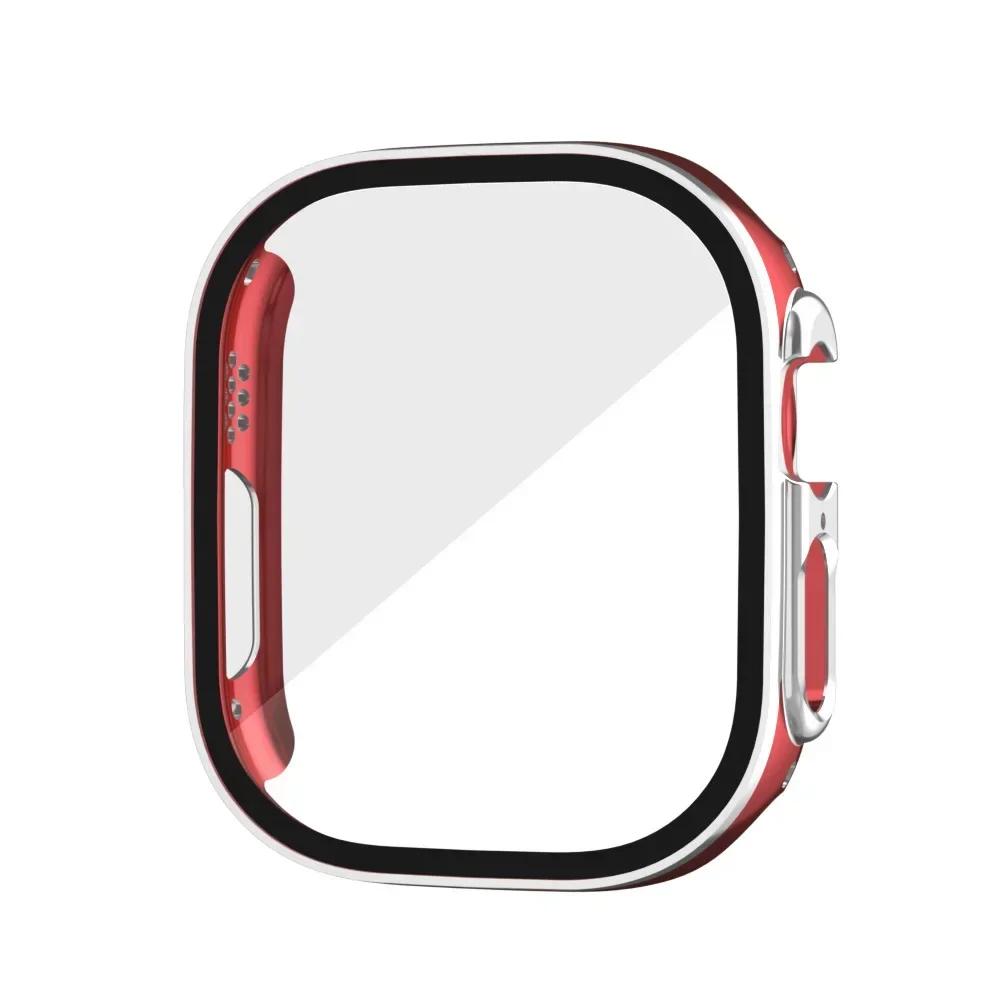 Стекло+Чехол для Apple Watch Ultra 3 2 49 мм Защитная рамка для экрана для iWatch ultra 49 Закаленное Защитные 49 ММ Аксессуары