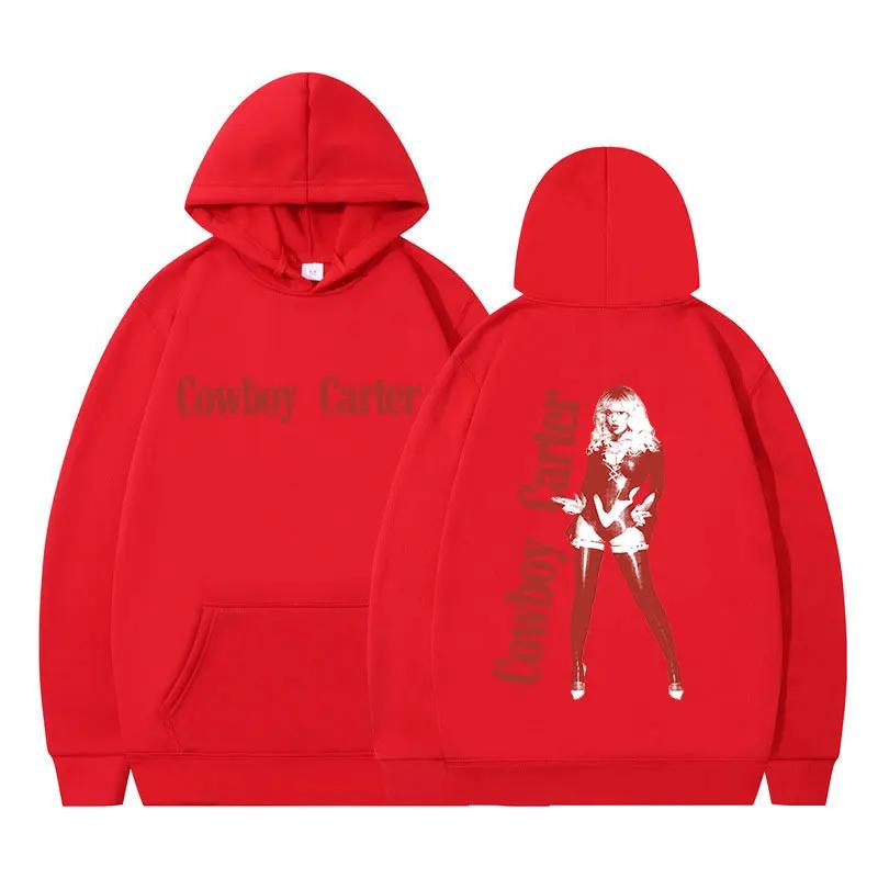 Cowboy Carter 2024 Album Hoodies Men Women Fashion Harajuku Hooded Sweatshirts Vintage Long Sleeve Pullover Fans Gift Streetwear