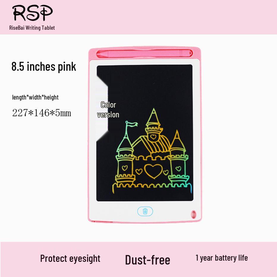 White LCD Drawing Board for Kids - 8.5", 10", 12" Educational Handwriting & Art Toy