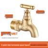 Old-fashioned Brass Single Cold Water Faucet