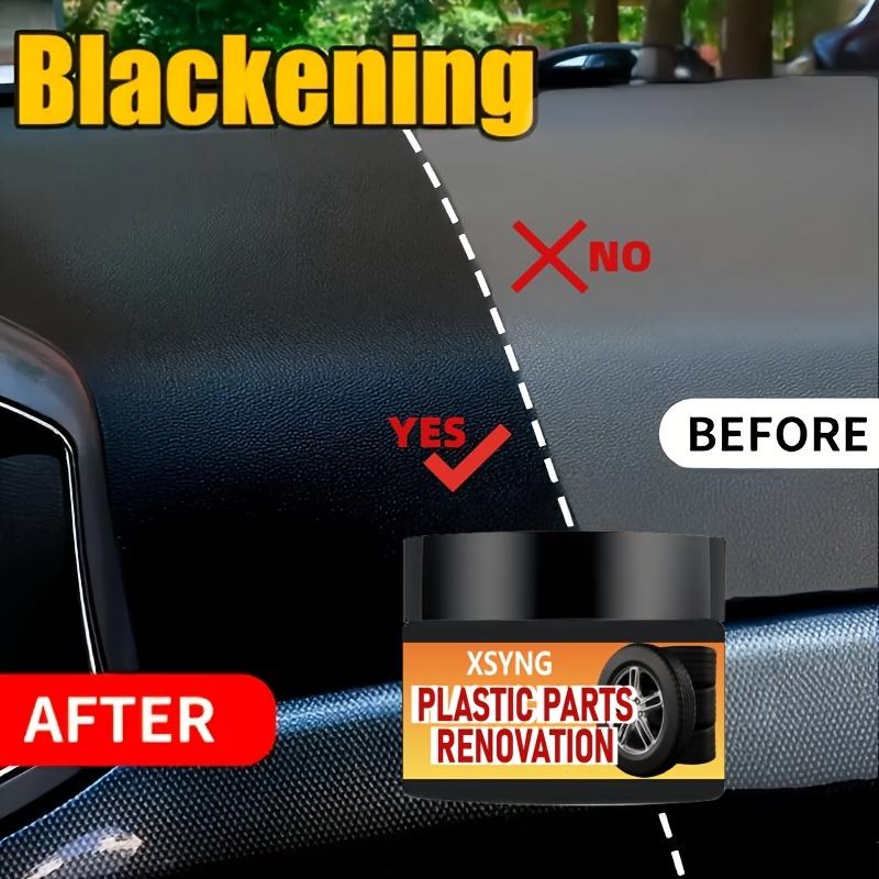 Car Plastic Renovator Wax, Scratch Repair for Car Bumpers and Interiors, Enhances Plastic and Restoration, Prevents Aging