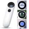 40X Hand-held Magnifier Reduce Eye Fatigue Compact Jewelry Appraisal Reading Magnifier for Exploration