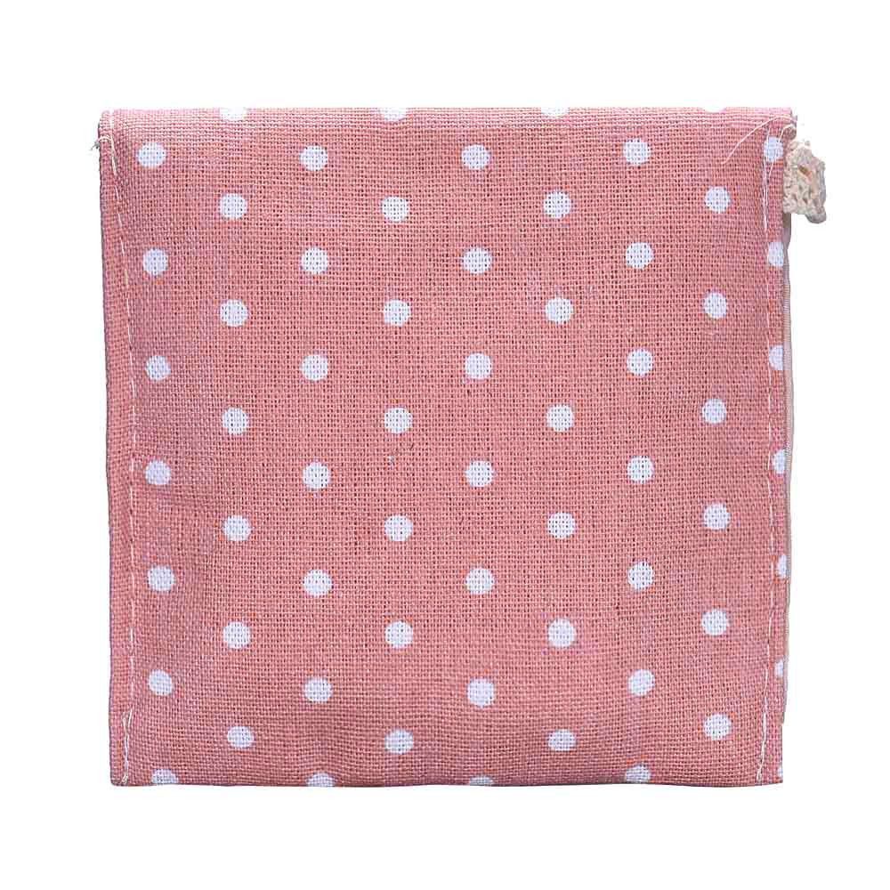 Convenient Travel Girl Sanitary Napkin Bag Organizers Storage Pouch Polka Dot