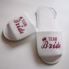Fashion Wholesale Bride Shower Bride Wedding Decoration Bridesmaid Hen Party Spa Soft Slippers Ladies Bachelorette Party Supplies Gift