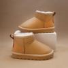 New Winter Velvet and Thick Cotton Boots for Boys and Girls Fashionable and Comfortable Soft-soled Non-slip Short Boots