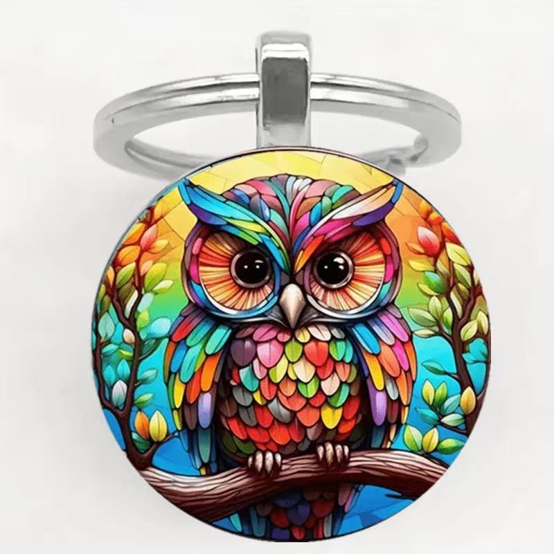 Owl Themed Keyring With Zinc Alloy Craftsmanship For Cute Accessories And Gifts